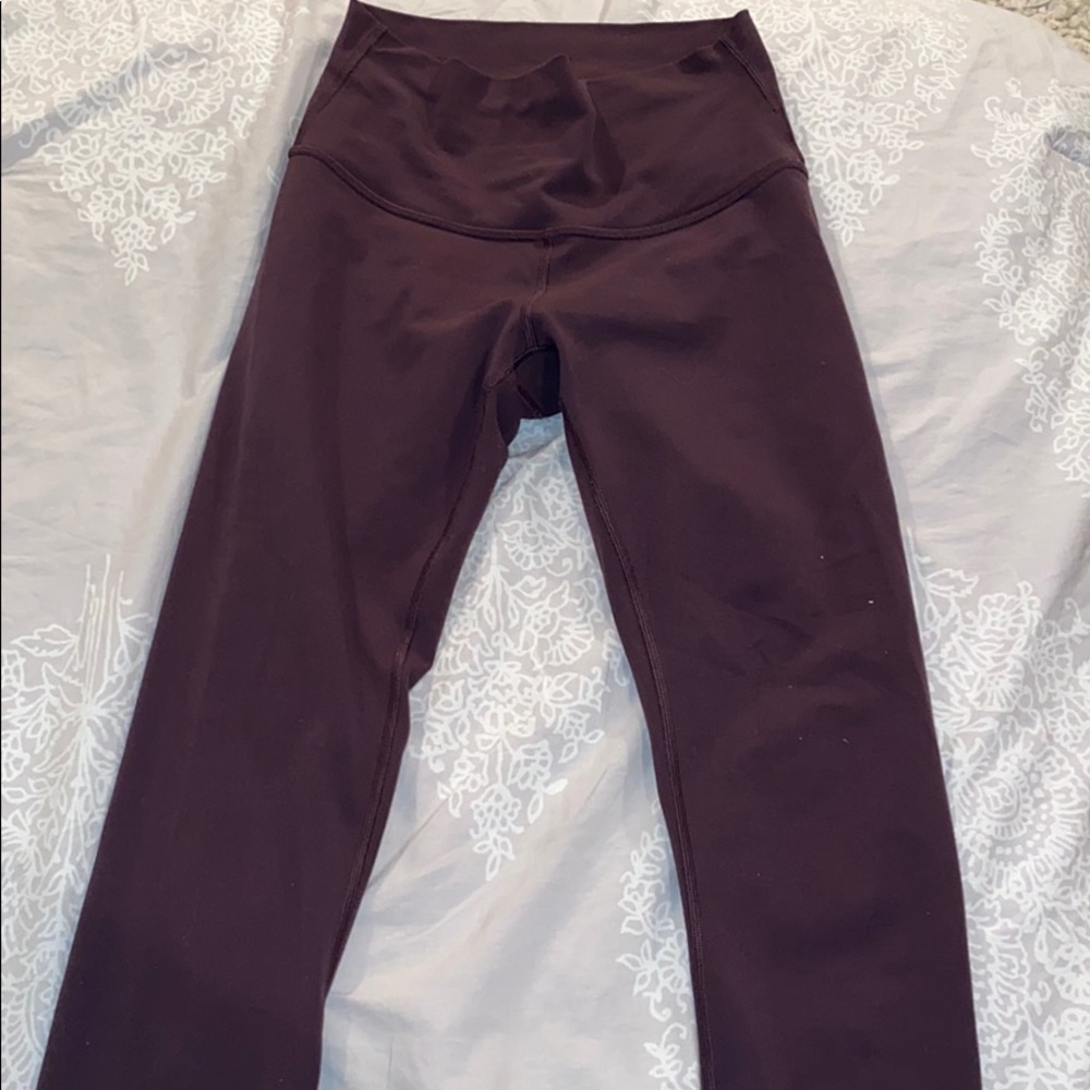 Eggplant color lululemon leggings